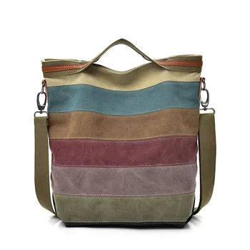 Canvas Bag Large Capacity Patchwork Portable Diagonal Package For Women Colorful Stitching Gym Handbags
Canvas Bag Large Capacity Patchwork Portable Diagonal Package For Women Colorful Stitching Gym Handbags