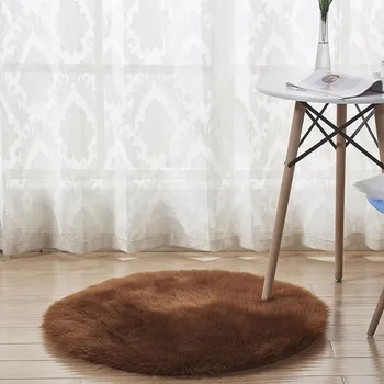 Solid Color Fluffy Carpet Sofa Bedside Foot Mat Round Anti-slip Rugs For Kitchen Living Room Decor Water Absorbent Bath Mat Pads
Solid Color Fluffy Carpet Sofa Bedside Foot Mat Round Anti-slip Rugs For Kitchen Living Room Decor Water Absorbent Bath Mat Pads
