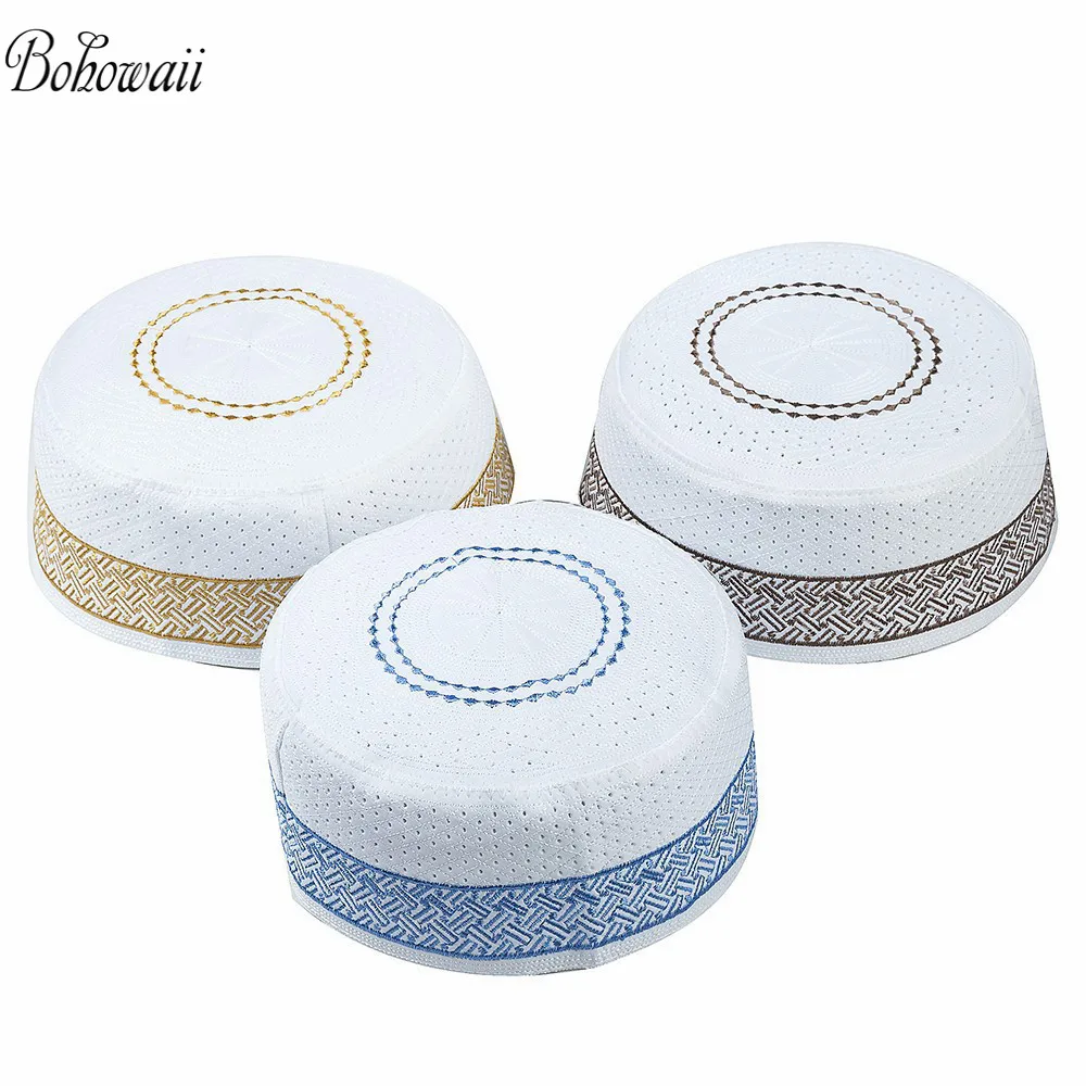 BOHOWAII India Skull Cap Islam Hat Jewish Kippah Prayer Hats Embroidery Muslim Caps for men 4 size Turbante Hombre
BOHOWAII India Skull Cap Islam Hat Jewish Kippah Prayer Hats Embroidery Muslim Caps for men 4 size Turbante Hombre