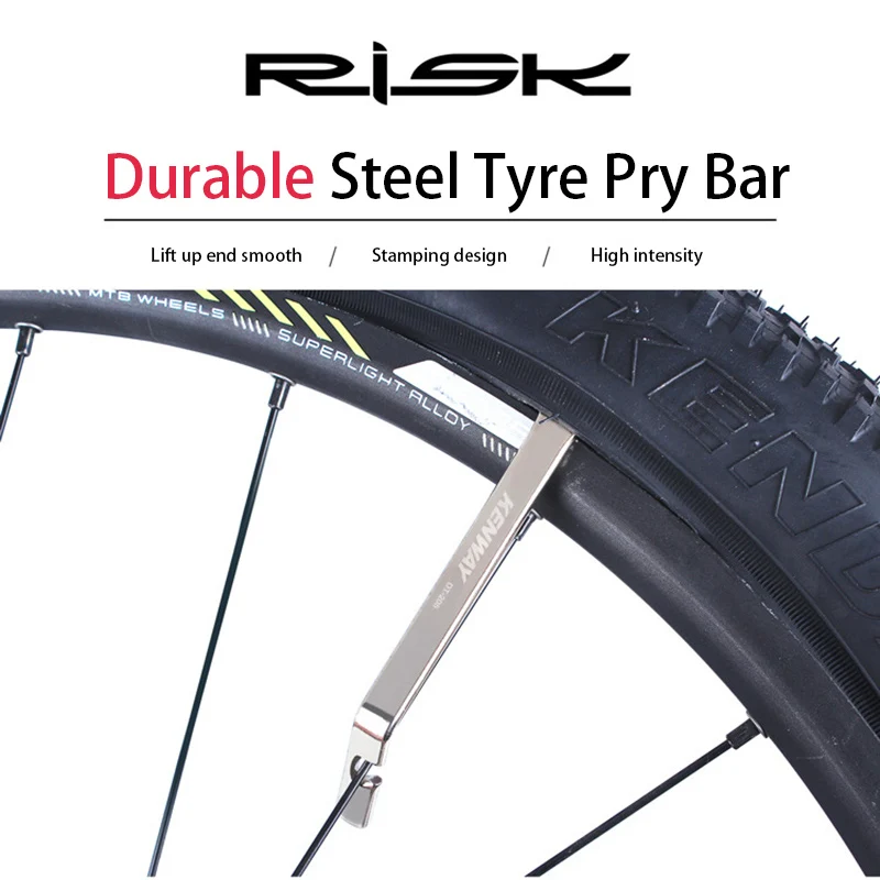 

3pcs Steel Bicycle Tire Tyre Pry Bar Bike Tyre Lever Spoon MTB Road Bicycle Repair Tool Kit Opener Breaker Cycling Accessories