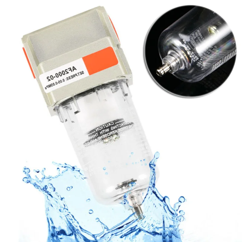 1pc Air Compressor Filter Oil- Water Separator Regulator AF2000-02 Moisture Trap
1pc Air Compressor Filter Oil- Water Separator Regulator AF2000-02 Moisture Trap