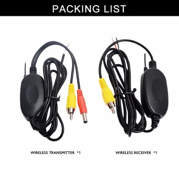 2.4GHZ Wireless RCA Video ACC Reversing Control Line Transmitter Receiver Kit for Car DVD Monitor Rear View CCD Backup Camera
2.4GHZ Wireless RCA Video ACC Reversing Control Line Transmitter Receiver Kit for Car DVD Monitor Rear View CCD Backup Camera