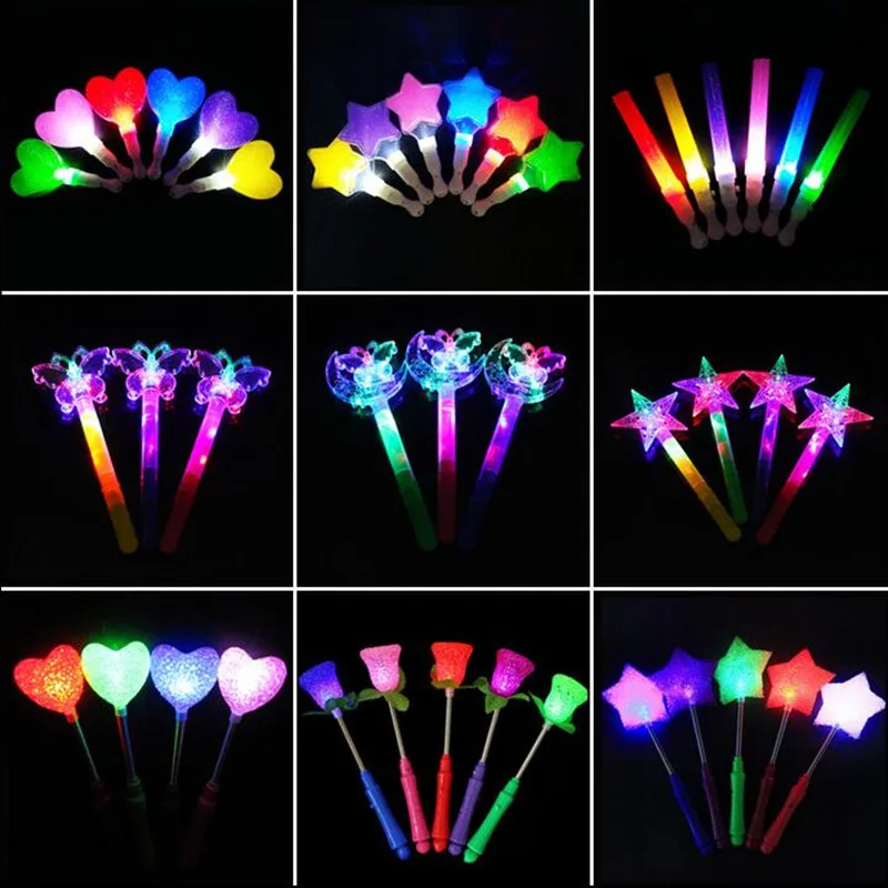 1PCS Flash LED Light Glow Bracelet Kids Gift Costumes Birthday Party Favor Props
