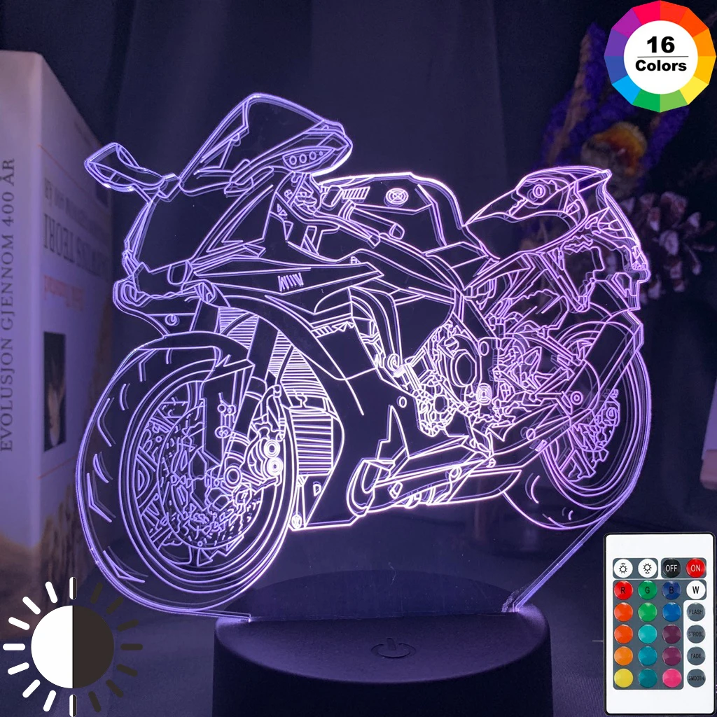 Cool Motorcycle Led Night Light for Kids Bedroom Decor Unique Birthday Gift for Children Study Room Desk 3d Lamp Motocycle
Cool Motorcycle Led Night Light for Kids Bedroom Decor Unique Birthday Gift for Children Study Room Desk 3d Lamp Motocycle