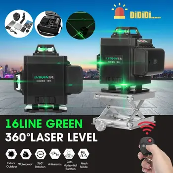 16 Lines 4D Laser Level Green Laser Line Self-Leveling 360 Degree Horizontal & Vertical Powerful Cross Lines Outdoor
16 Lines 4D Laser Level Green Laser Line Self-Leveling 360 Degree Horizontal & Vertical Powerful Cross Lines Outdoor