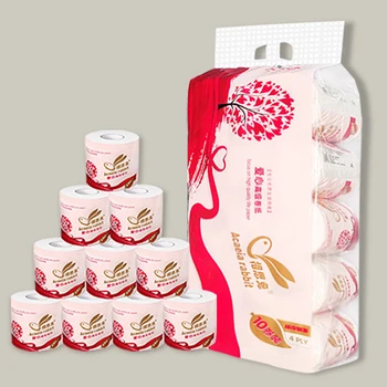 10 Rolls Toilet Paper 4-layer Native Wood Pulp Paper Thickened Soft Roll Tissue Rolling Paper Household Kitchen Toilet Paper
10 Rolls Toilet Paper 4-layer Native Wood Pulp Paper Thickened Soft Roll Tissue Rolling Paper Household Kitchen Toilet Paper