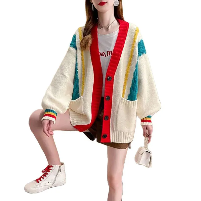 2021 New Knitted Cardigan Women Autumn Winter Sweater Coat Female New Loose Line Twist Fashion Tops Single-Breasted Outerwear
2021 New Knitted Cardigan Women Autumn Winter Sweater Coat Female New Loose Line Twist Fashion Tops Single-Breasted Outerwear