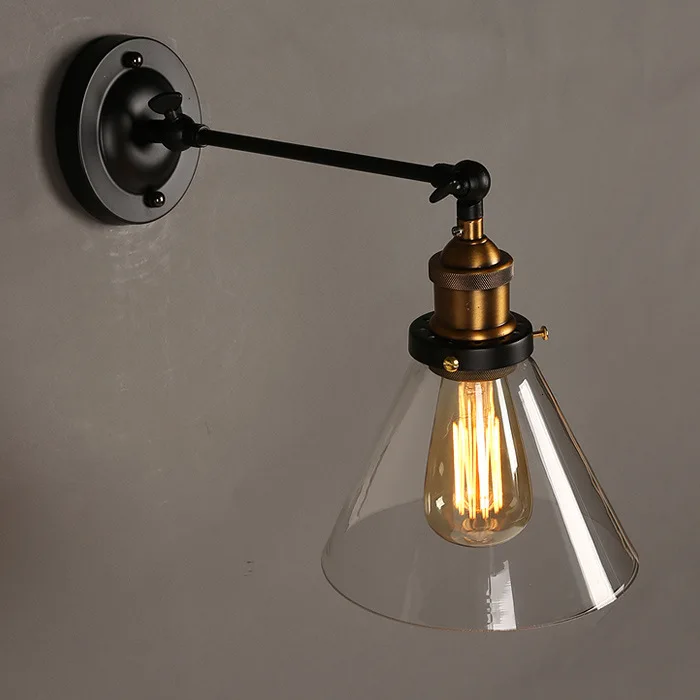 Continuous System Rural Wind Single Titan Cone Wall Lamp Restaurant Bedroom Bedside Can Adjust Funnel Glass Wall Lamp
Continuous System Rural Wind Single Titan Cone Wall Lamp Restaurant Bedroom Bedside Can Adjust Funnel Glass Wall Lamp