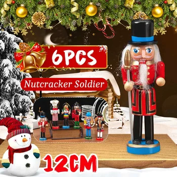 6PCS Nutcracker Soldier Wooden Figurine Christmas Decoration Ornament Handcraft Walnut Puppet Toy Gift New
6PCS Nutcracker Soldier Wooden Figurine Christmas Decoration Ornament Handcraft Walnut Puppet Toy Gift New