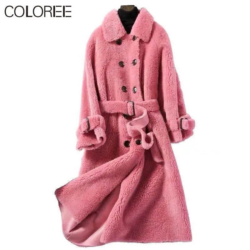 Women's Natural Jacket Women 2021 Winter Genuine Women Medium Long Warm Thick Sheep Fur Coat Female Outwear
Women's Natural Jacket Women 2021 Winter Genuine Women Medium Long Warm Thick Sheep Fur Coat Female Outwear