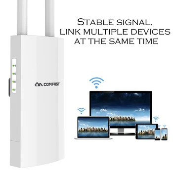 Outdoor WiFi Extender AC1200 Router Amplifier Wi Fi Booster Outdoor AP Wi-Fi Extender WIPS Weatherproof 2.4G/5GHz Access Point
Outdoor WiFi Extender AC1200 Router Amplifier Wi Fi Booster Outdoor AP Wi-Fi Extender WIPS Weatherproof 2.4G/5GHz Access Point