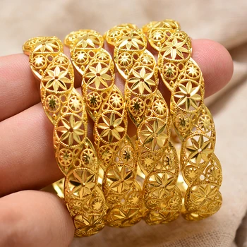 24K 4Pcs Dubai Arab Gold Baby Bracelet Bangles Jewelry Bracelets Women Girls Baby Middle Eastern African Fashion Copper Bangles
24K 4Pcs Dubai Arab Gold Baby Bracelet Bangles Jewelry Bracelets Women Girls Baby Middle Eastern African Fashion Copper Bangles