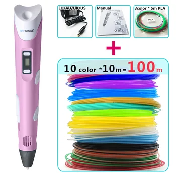 myriwell 3d pen + 10 Colour * 10m ABS filament(100m),3 d pen 3d model Smart perfect 3d printing pen Best Gift for Kids pen-3d
myriwell 3d pen + 10 Colour * 10m ABS filament(100m),3 d pen 3d model Smart perfect 3d printing pen Best Gift for Kids pen-3d
