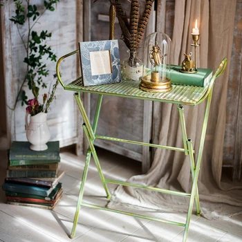 Pastel Color Retro Ironwork Folding Frame Multi-function Side Table Operation Table Flower Table Decoration Display Minimalist
Pastel Color Retro Ironwork Folding Frame Multi-function Side Table Operation Table Flower Table Decoration Display Minimalist