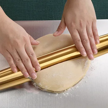 Gold Rolling Pin DIY Baking Dumpling Noodle Tool Stainless Steel Creative Multifunction Baking Tools Kitchen Accessories Gadgets
Gold Rolling Pin DIY Baking Dumpling Noodle Tool Stainless Steel Creative Multifunction Baking Tools Kitchen Accessories Gadgets