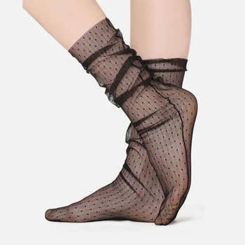 Chic Women's Harajuku Breathable Transparent Mesh Small Polka Dot Socks.Ladies Girls Gauze Fishnet Dots Socks Female Hosiery Sox
Chic Women's Harajuku Breathable Transparent Mesh Small Polka Dot Socks.Ladies Girls Gauze Fishnet Dots Socks Female Hosiery Sox