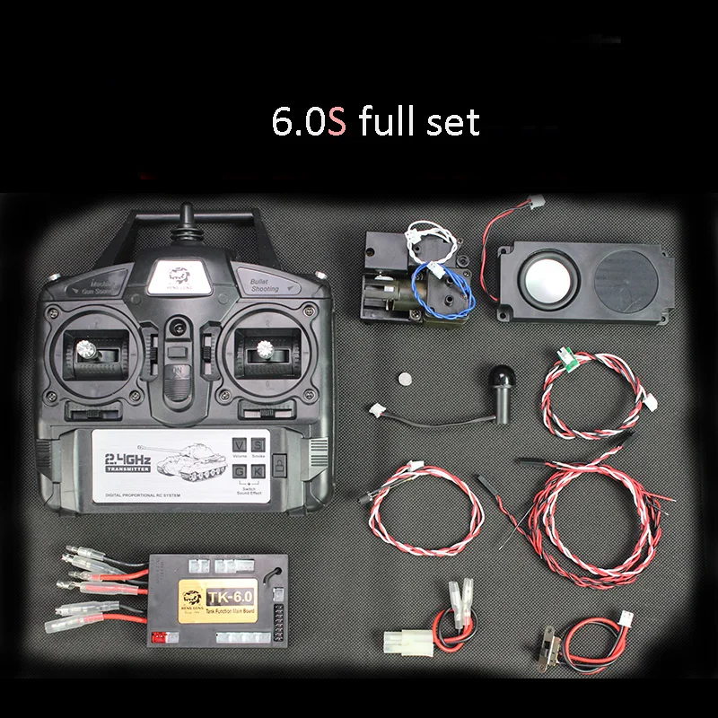 6.0S Version 2.4G Remote Controller/Main Board/Cable/Magnet/Lifting Generator Upgrade Accessory for 1/16 Heng Long RC Tank Model
6.0S Version 2.4G Remote Controller/Main Board/Cable/Magnet/Lifting Generator Upgrade Accessory for 1/16 Heng Long RC Tank Model
