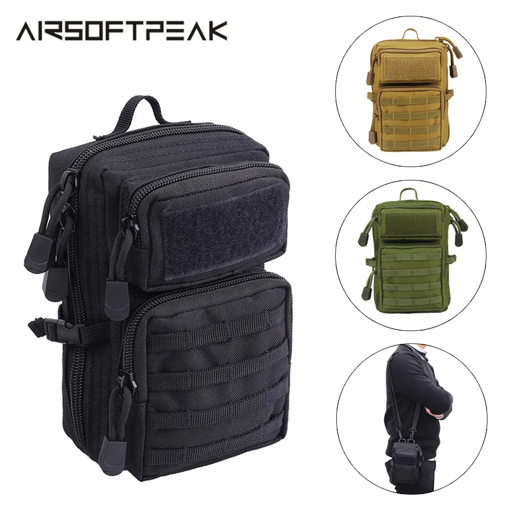 AIRSOFTPEAK Tactical Shoulder Bag 600D Nylon Military Molle Pouch EDC Utility Accessory Pack Backpack Hunting Fanny Pack Combat
AIRSOFTPEAK Tactical Shoulder Bag 600D Nylon Military Molle Pouch EDC Utility Accessory Pack Backpack Hunting Fanny Pack Combat