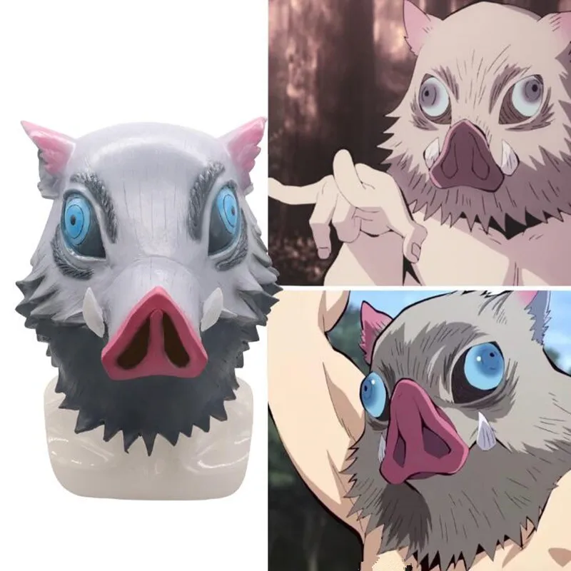 Anime Demon Slayer: Kimetsu no Yaiba Hashibira Inosuke Latex Mask Cosplay Masks Halloween Prop
Anime Demon Slayer: Kimetsu no Yaiba Hashibira Inosuke Latex Mask Cosplay Masks Halloween Prop