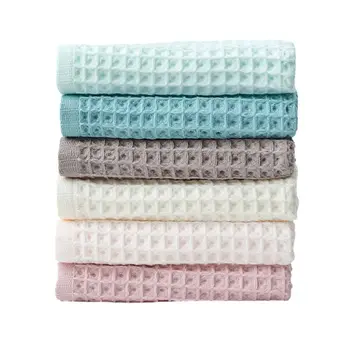 

Soft Cotton Waffle Face Towels Home Textile for Adult Soft Absorbent Household Bathroom Towel High Quality Toiletries