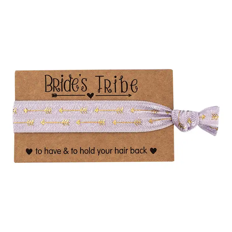 rose gold team bride wedding gift tribe hair tie for best friend