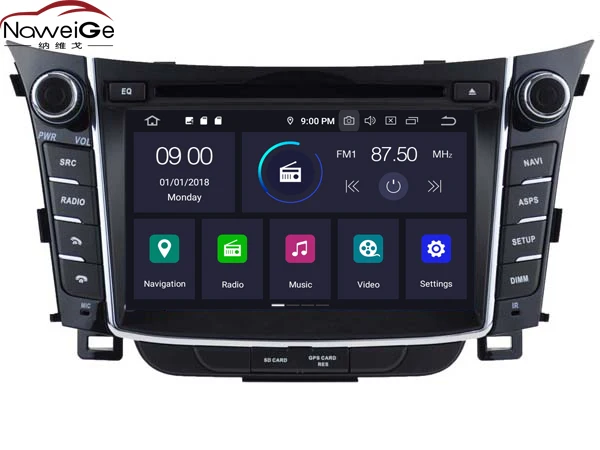 NaweiGe 7Inch Android Octa core 9.0 PX5 4+32GB Car dvd for Hyundai I30 2011-2013 Autoradio GPS Navigation Car Radio Stereo DVD
NaweiGe 7Inch Android Octa core 9.0 PX5 4+32GB Car dvd for Hyundai I30 2011-2013 Autoradio GPS Navigation Car Radio Stereo DVD