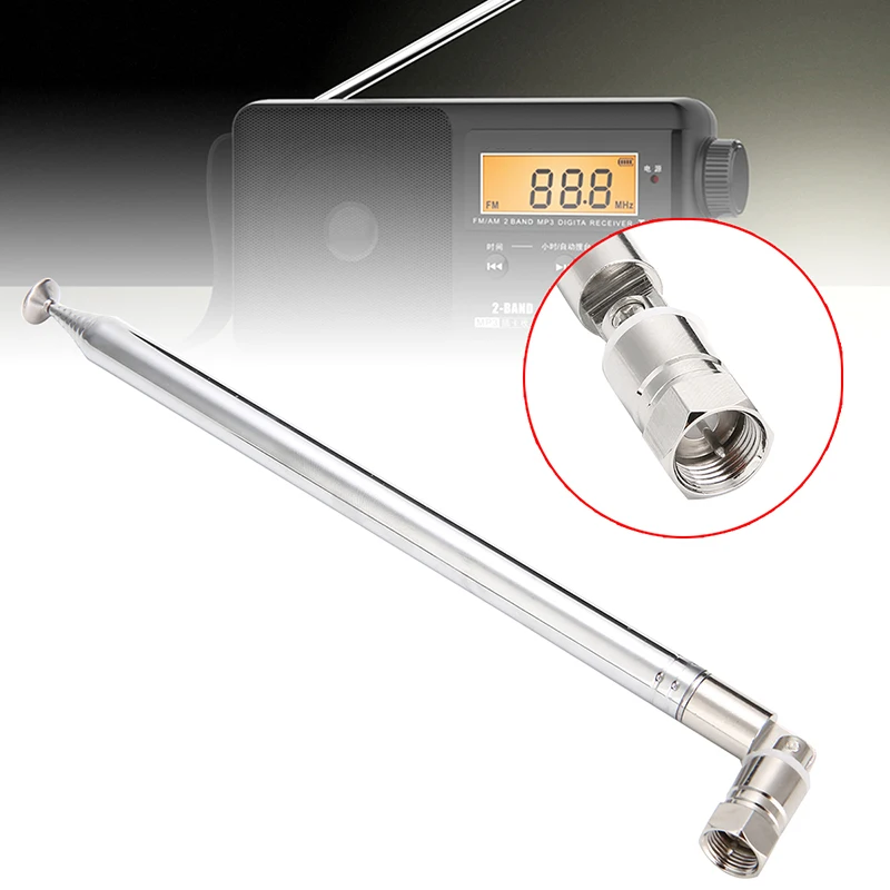 10 Sections FM Antenna Receiver 1.2m Telescopic Aerial Antenna Universal Aerial For Most F Connector DAB FM Radio
10 Sections FM Antenna Receiver 1.2m Telescopic Aerial Antenna Universal Aerial For Most F Connector DAB FM Radio