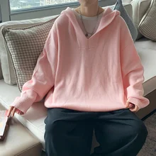 Autumn Winter Hooded Sweater Men Warm Fashion Casual V-neck Knitted Pullover Men Loose Long-sleeved Sweater Mens Jumper Clothes
Autumn Winter Hooded Sweater Men Warm Fashion Casual V-neck Knitted Pullover Men Loose Long-sleeved Sweater Mens Jumper Clothes