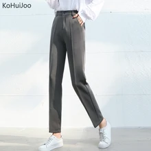 KoHuiJoo Straight Pants Wpmen Spring Summer High-waisted Loose Fit Formal Suit Pants Ladies Casual Long Elegant Trousers
KoHuiJoo Straight Pants Wpmen Spring Summer High-waisted Loose Fit Formal Suit Pants Ladies Casual Long Elegant Trousers