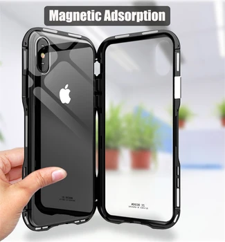 New Version Metal Adsorption Magnetic Case For Coque iPhone X Case Magneto With Glass Back Cover For Apple iPhone X Case Magnet
New Version Metal Adsorption Magnetic Case For Coque iPhone X Case Magneto With Glass Back Cover For Apple iPhone X Case Magnet