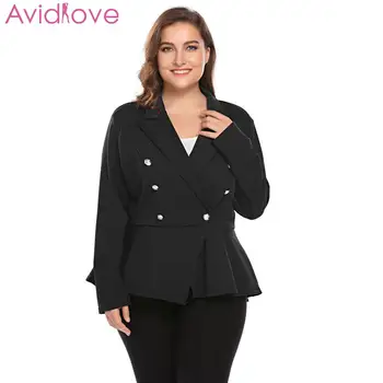 Women Plus Size Lapel Long Sleeve One Casual, Wear work Button Spring, Autumn Asymmetrical Casual Blazer
Women Plus Size Lapel Long Sleeve One Casual, Wear work Button Spring, Autumn Asymmetrical Casual Blazer