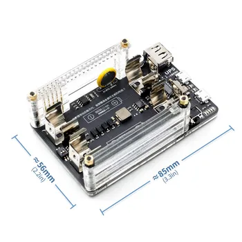 Raspberry Pi UPS Power Expansion Board with RTC, Metering, 5V Output, Serial Port Function
Raspberry Pi UPS Power Expansion Board with RTC, Metering, 5V Output, Serial Port Function