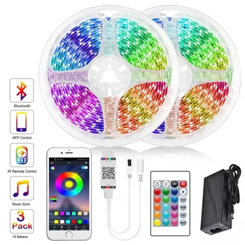 5m 10m 12V LED Strip RGB 5050 SMD LED light epoxy waterproof 30led/m Flexible Strips Smart APP Bluetooth 24 keys control lamp
5m 10m 12V LED Strip RGB 5050 SMD LED light epoxy waterproof 30led/m Flexible Strips Smart APP Bluetooth 24 keys control lamp