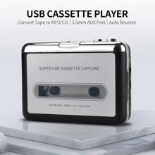 New USB Cassette Player Portable Tape Convert Player Tape to MP3/CD Format Capture MP3 Audio Music Via USB
New USB Cassette Player Portable Tape Convert Player Tape to MP3/CD Format Capture MP3 Audio Music Via USB