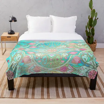 Floral Moroccan in Spring Pastels Aqua Pink Mint and Peach Blanket Wool Flannel Plush Blanket Bedspread For office Sherpa Blanke
Floral Moroccan in Spring Pastels Aqua Pink Mint and Peach Blanket Wool Flannel Plush Blanket Bedspread For office Sherpa Blanke