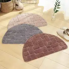 Household Dust Removal Door Entrance Mat Anti-slip Semi-Round Carpets Welcome Door Mat Bathroom Front Outdoor Patio Area Rugs 
Household Dust Removal Door Entrance Mat Anti-slip Semi-Round Carpets Welcome Door Mat Bathroom Front Outdoor Patio Area Rugs