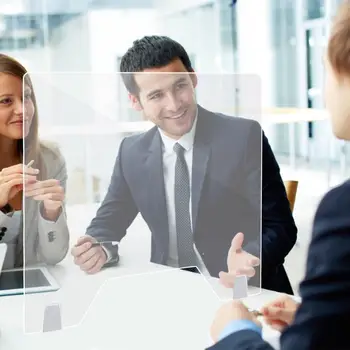 Acrylic Sneeze Guard Shield Transparent Antispray Sneeze Droplets Panel Board Divider Protection Barrier for Countertops Desktop
Acrylic Sneeze Guard Shield Transparent Antispray Sneeze Droplets Panel Board Divider Protection Barrier for Countertops Desktop