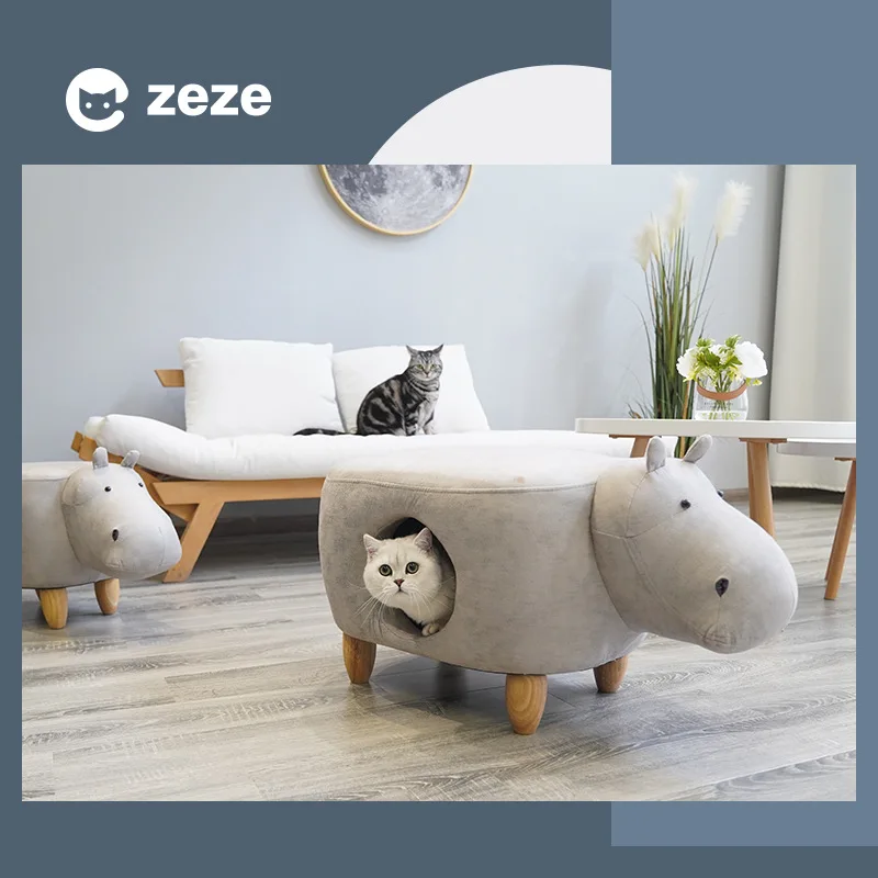 Pet litter dog litter cat litter semi-closed villa solid wood pedal PU leather stool nest dual-use pet supplies 
Pet litter dog litter cat litter semi-closed villa solid wood pedal PU leather stool nest dual-use pet supplies