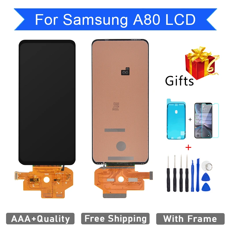100% New AAA ++ Grade Screen For Samsung Galaxy A80 Display No Dead Pixel LCD Display Touch Screen Digitizer Assembly With Frame
100% New AAA ++ Grade Screen For Samsung Galaxy A80 Display No Dead Pixel LCD Display Touch Screen Digitizer Assembly With Frame