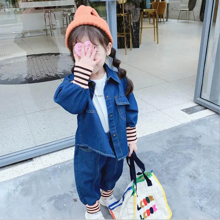 2019 New Arrival Girls Boys 2 Pcs Denim Set Coat+Long Pants Autumn Fashion Soft Kids Suits 2-7 Years
2019 New Arrival Girls Boys 2 Pcs Denim Set Coat+Long Pants Autumn Fashion Soft Kids Suits 2-7 Years