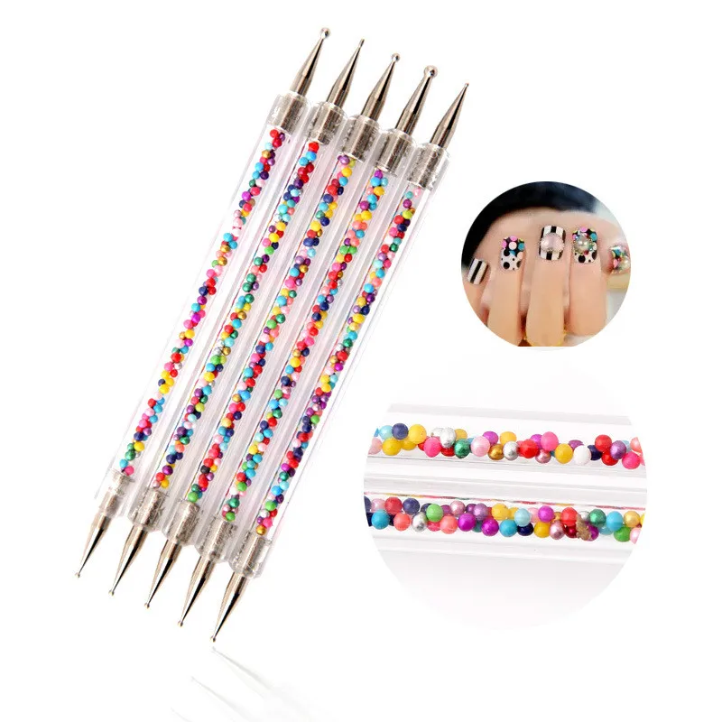 Nail art big bead point drill pen set of 5 set diamond studs double head nail point drill pen
Nail art big bead point drill pen set of 5 set diamond studs double head nail point drill pen