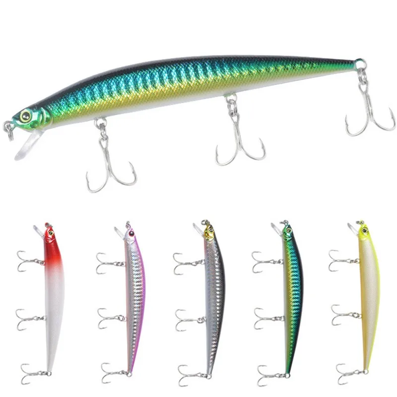 Artificial Bait False Fish Shape Reusable ABS Plastic Lure Minnow Accessories with 3 Treble Fishhooks Fishing Tool hot
Artificial Bait False Fish Shape Reusable ABS Plastic Lure Minnow Accessories with 3 Treble Fishhooks Fishing Tool hot