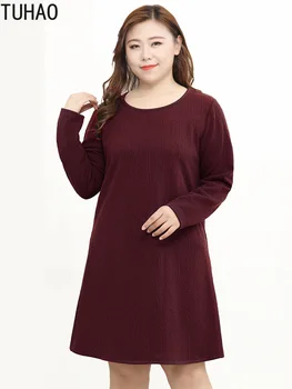 TUHAO Large Size 10XL 8XL 6XL 4XL Women's Dress Autumn Winter Middle Age Office Lady Dresses Vintage Loose Big Size Clothes WM01
TUHAO Large Size 10XL 8XL 6XL 4XL Women's Dress Autumn Winter Middle Age Office Lady Dresses Vintage Loose Big Size Clothes WM01
