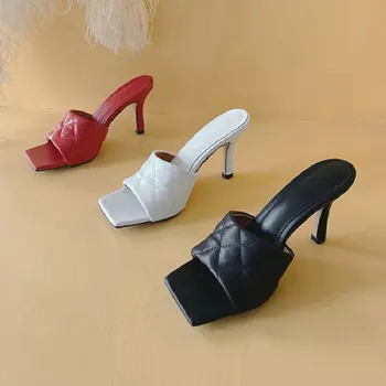 ZawsThia 2020 genuine leather open square toe luxury sexy high quality high heels woman slides white red women slippers mules
ZawsThia 2020 genuine leather open square toe luxury sexy high quality high heels woman slides white red women slippers mules
