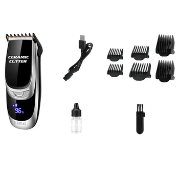 Electric Hair Trimmer Portable Rechargeable Professional Ceramic Speed LCD Display Men's Hair Cutting Machine Beard Trimer
Electric Hair Trimmer Portable Rechargeable Professional Ceramic Speed LCD Display Men's Hair Cutting Machine Beard Trimer