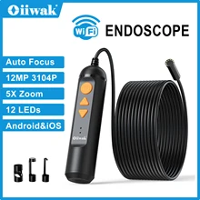 Oiiwak Mini Camera Endoscope 12MP Autofocus WiFi Endoscope 14MM Lens 5X Zoom Endoscope for Android IOS Iphone Video Camera
Oiiwak Mini Camera Endoscope 12MP Autofocus WiFi Endoscope 14MM Lens 5X Zoom Endoscope for Android IOS Iphone Video Camera