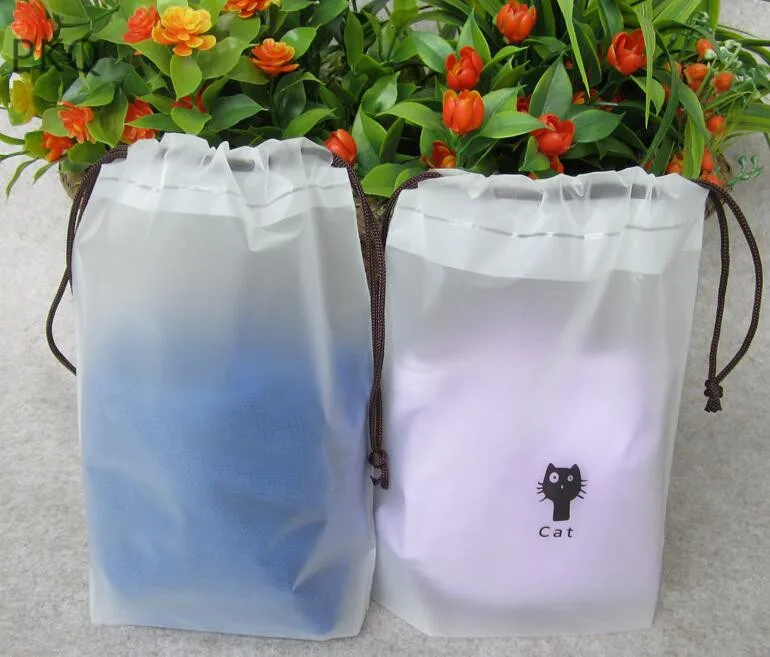 Cute Little Black Cat Pattern Matte Drawstring Bag pink cat Large Capacity Underwear Plastic Bag blank clothing packaging bags
Cute Little Black Cat Pattern Matte Drawstring Bag pink cat Large Capacity Underwear Plastic Bag blank clothing packaging bags