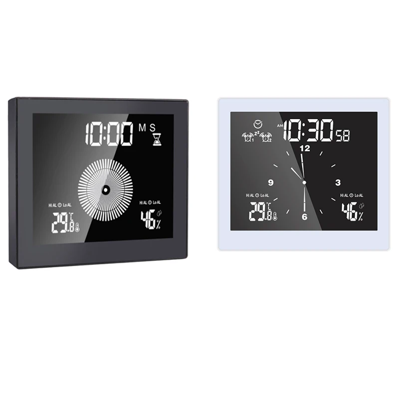 Waterproof Digital Bathroom Wall Clock Temperature Humidity Countdown Time Function Wash Shower Hangingclock Timer | Дом и сад