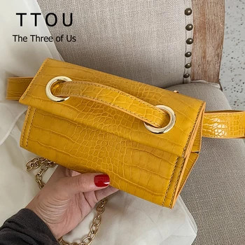 TTOU Luxury Women Crocodile Waist Bag High Quality Leather Fanny Crossbody Pack Belt Pouch Hip Bum Bag Purse Designer Bags 
TTOU Luxury Women Crocodile Waist Bag High Quality Leather Fanny Crossbody Pack Belt Pouch Hip Bum Bag Purse Designer Bags
