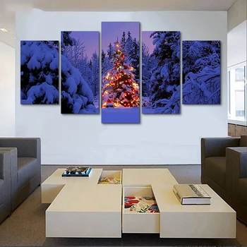 Printed Modern Painting Decoration Posters Framework 5 Panel Christmas Tree Modular Art Home Living Room HD On Canvas
Printed Modern Painting Decoration Posters Framework 5 Panel Christmas Tree Modular Art Home Living Room HD On Canvas